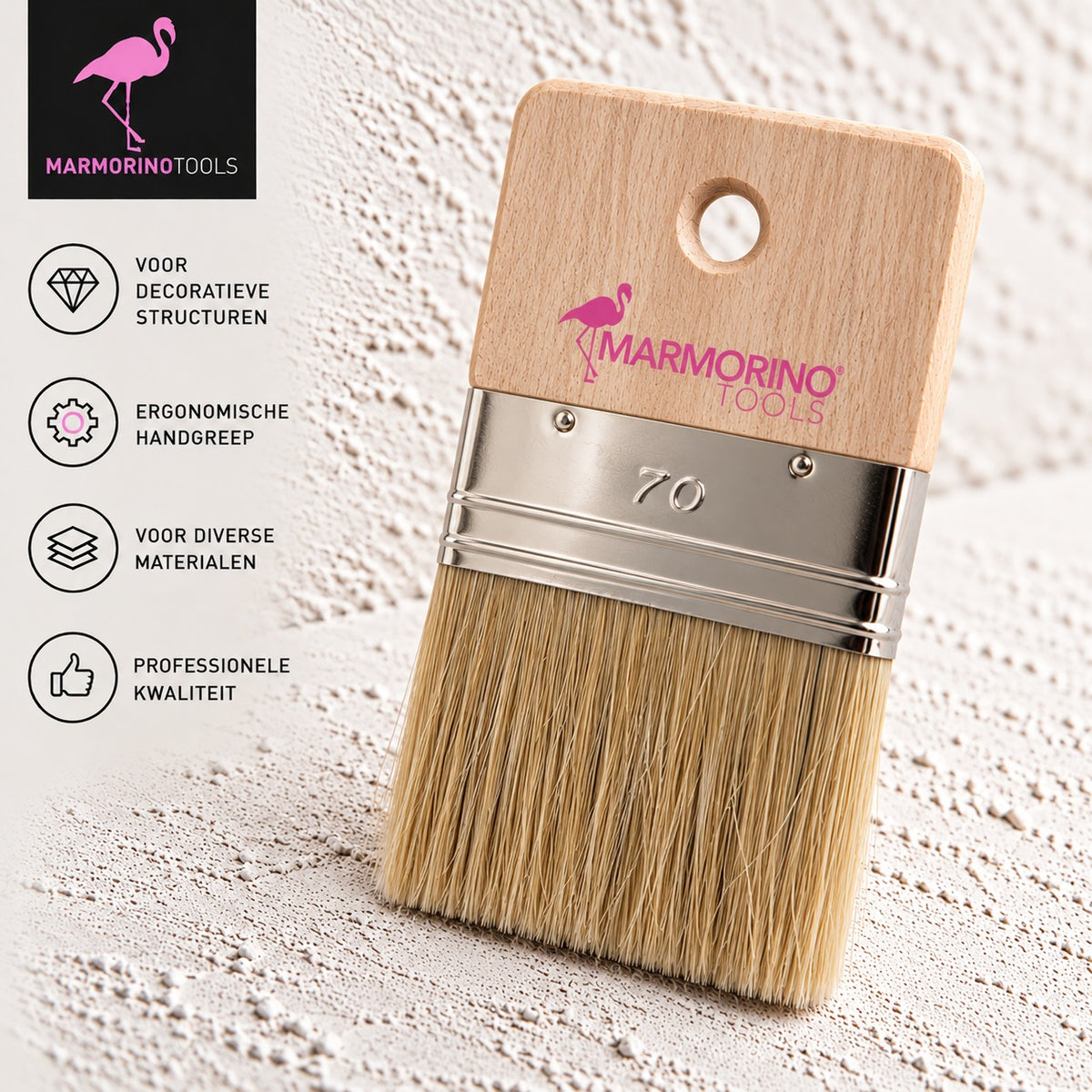 Marmorino Tools Spalter Brush 7cm