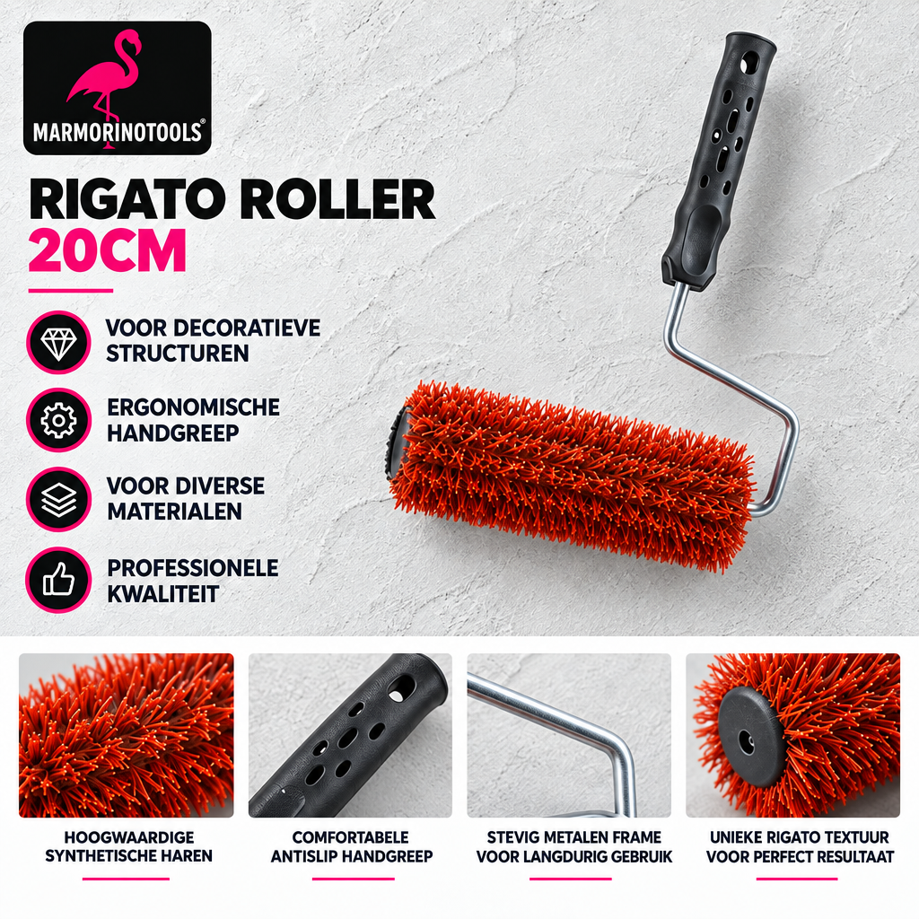 Rigato Roller 20cm - Marmorino Tools